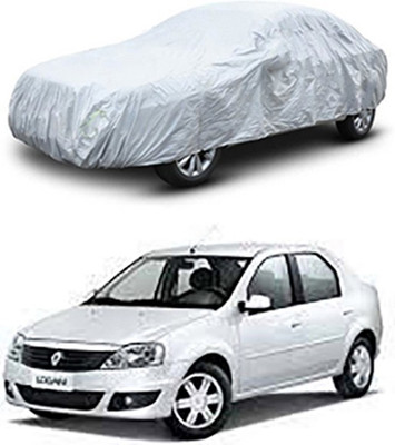 unik auto Car Cover For Mahindra Logan (Without Mirror Pockets)(Silver)
