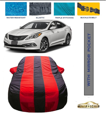 CANVAS HUB Car Cover For Tata H7X (With Mirror Pockets)(Red, Blue)
