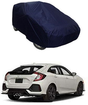 unik auto Car Cover For Honda Civic (Without Mirror Pockets)(Blue)