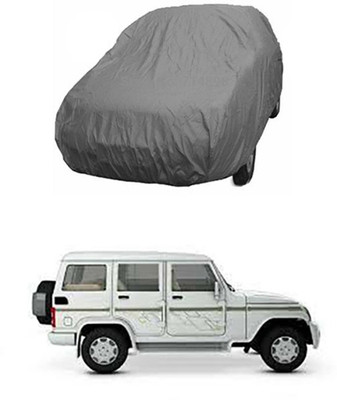W proof Car Cover For Mahindra Bolero (Without Mirror Pockets)(Grey)