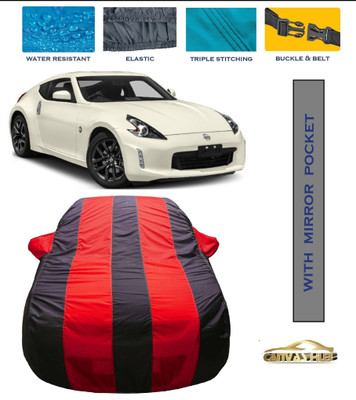 CANVAS HUB Car Cover For Nissan 370z (With Mirror Pockets)(Red, Blue)