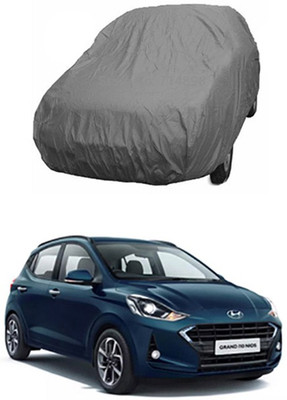 unik auto Car Cover For Hyundai Grand i10 Nios (Without Mirror Pockets)(Grey)