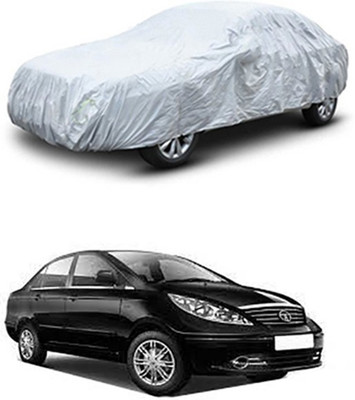 unik auto Car Cover For Tata Manza (Without Mirror Pockets)(Silver)