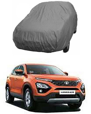 W proof Car Cover For Tata Harrier (Without Mirror Pockets)(Grey)