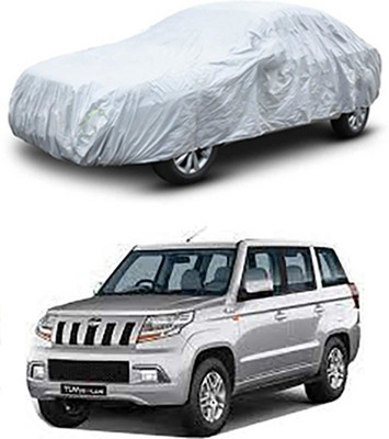 Vedika Collection Car Cover For Mahindra TUV300 (Without Mirror Pockets)(Silver)