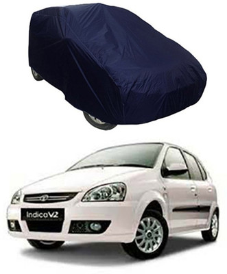 unik auto Car Cover For Tata Indica V2 (Without Mirror Pockets)(Blue)