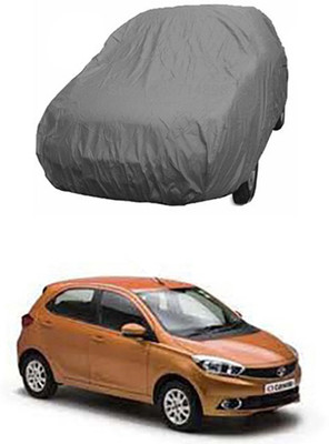 unik auto Car Cover For Tata Tiago (Without Mirror Pockets)(Grey)