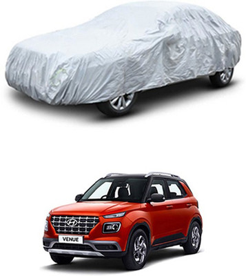 unik auto Car Cover For Hyundai Venue (Without Mirror Pockets)(Silver)