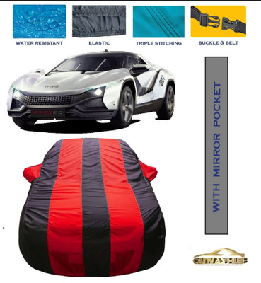 CANVAS HUB Car Cover For Maruti Suzuki S-Presso (With Mirror Pockets)(Red, Blue)