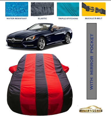CANVAS HUB Car Cover For Mercedes Benz SL-Class (With Mirror Pockets)(Red, Blue)