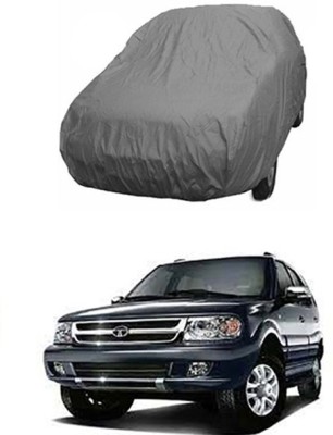 unik auto Car Cover For Tata Safari Dicor (Without Mirror Pockets)(Grey)