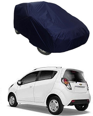 unik auto Car Cover For Chevrolet Beat (Without Mirror Pockets)(Blue)