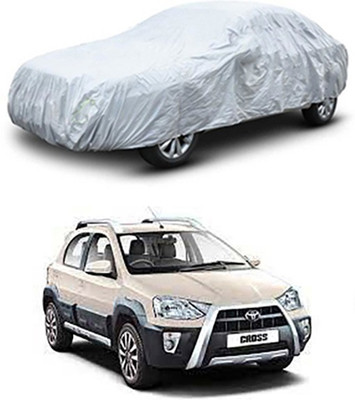 Vedika Collection Car Cover For Toyota Etios Cross (Without Mirror Pockets)(Silver)