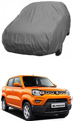 Vedika Collection Car Cover For Maruti Suzuki S-Presso (Without Mirror Pockets)(Grey)