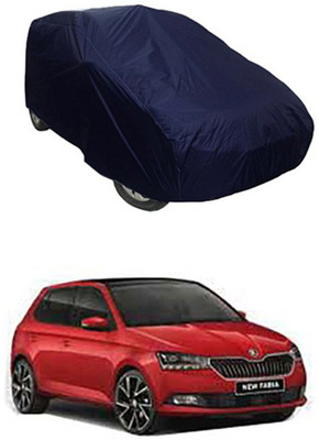 unik auto Car Cover For Skoda Fabia (Without Mirror Pockets)(Blue)