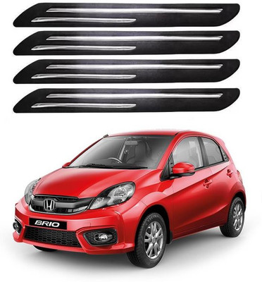 ARNEJA Rubber Car Bumper Guard(Black, Pack of 4, Honda, Brio)