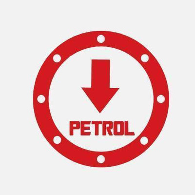 AS TRADERS Sticker & Decal for Car & Bike(Red, White)