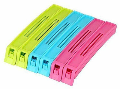 Jinal Food Clip 18 Pcs 3 Size x 4,3,2 Inch Plastic Bag Sealing Clip(Set of 18, Multicolor)