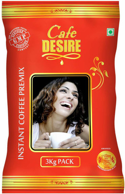 CAFE DESIRE Coffee Premix– Red Blend 3Kg Combo| 3 in 1 Coffee | Milk not required | Just add Hot Water | Rich Taste as home-made | Use manually and also Suitable for all Vending Machines Instant Coffee(9 kg, Chicory Flavoured)