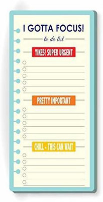Nourish ToDo List Note Pad Regular Note Pad Ruled 50 Pages(FOCUS)