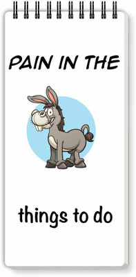 Nourish ToDo List Note Pad Regular Note Pad Ruled 50 Pages(DONKEY)