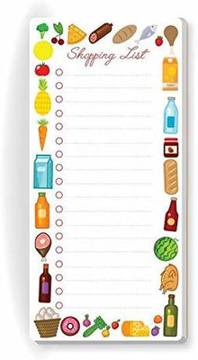 Nourish ToDo List Note Pad Regular Note Pad Ruled 50 Pages(SHOPPING)