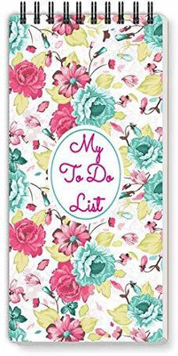 Nourish ToDo List Note Pad Regular Note Pad Ruled 50 Pages(WHITE FLOWER)