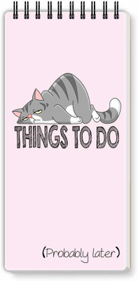 Nourish ToDo List Note Pad Regular Note Pad Ruled 50 Pages(LAZY)