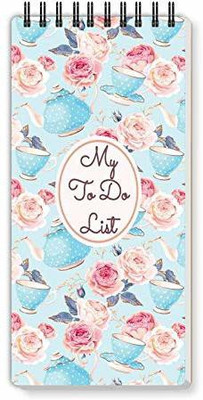 Nourish ToDo List Note Pad Regular Note Pad Ruled 50 Pages(TEA PARTY)