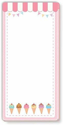 Nourish ToDo List Note Pad Regular Note Pad Ruled 50 Pages(ICE CREAM)