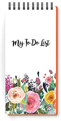 Nourish ToDo List Note Pad Regular Note Pad Ruled 50 Pages(Orange)