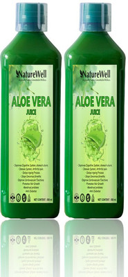 Naturewell Aloevera Juice for Building Immunity and Digestion Booster (PACK OF 2)(1000 ml)