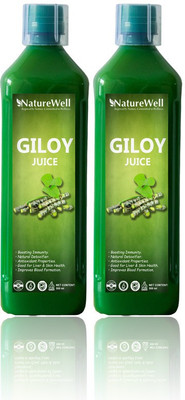 Naturewell Giloy Juice Natural Juice for Building Immunity and IMMUNITY BOOSTER (PACK OF 2)(1000 ml)