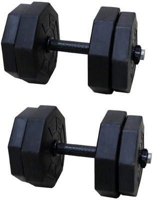 STARX 8kg - 30kg Hexa PVC Dumbbell set Unbrekabale Adjustable Dumbbell(12 kg)