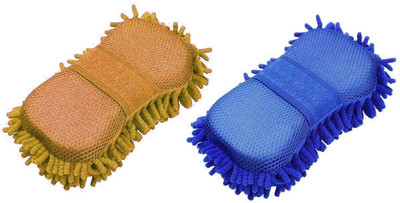 ELLONIA Car Washing Microfiber hand Duster Wet and Dry Duster Set(Pack of 2)