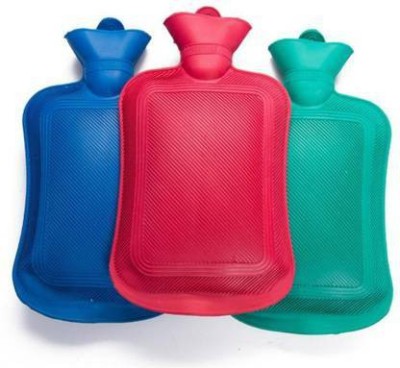 VAAMnational  Hot Water Bottle standard Premium Plus Non Electric Hot Water Bag rubber hot water bag 2 L Hot Water Bag   Non-Electric 2 L Hot Water Bag (Multi Color ) Set Of 03 Non-Electric 2 L Hot Water Bag(Multicolor)