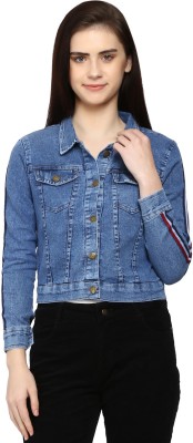 huemic 3/4th Sleeve Washed Women Denim Jacket