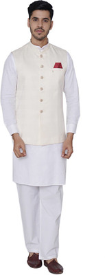 MANYAVAR Sleeveless Solid Men Jacket