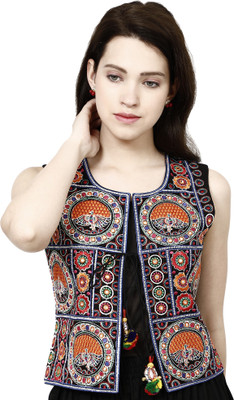 TAVAN Sleeveless Embroidered Women Jacket