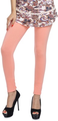 femmora Ankle Length Western Wear Legging(Orange, Solid)