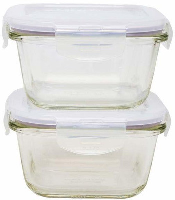 patelshubham Plastic Utility Container  - 500 ml(Pack of 2, Silver)