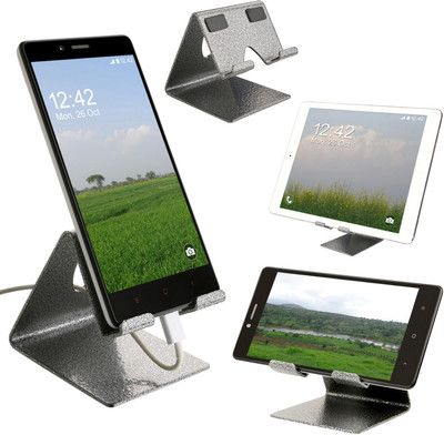 YT Antique Silver Metal Tablet Stand/ Mobile Holder