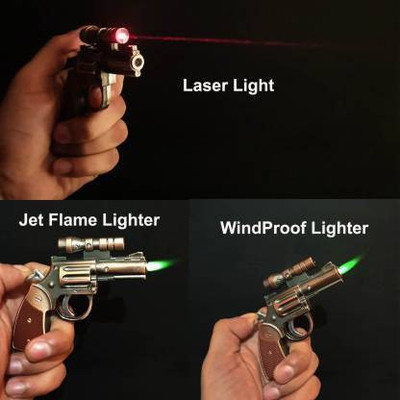 Savita Enterprises mini shape pocket lighter with laser light Pocket Lighter(silver)