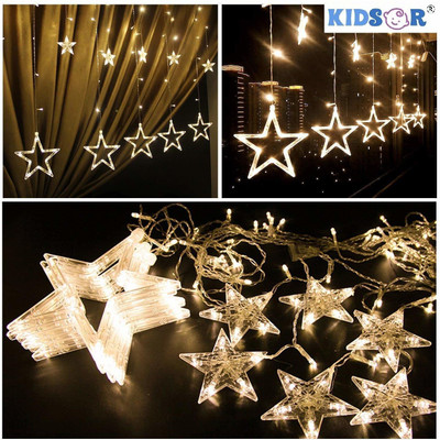 VibeX 138 LEDs 3 m Gold Flickering, Steady Star Rice Lights(Pack of 1)