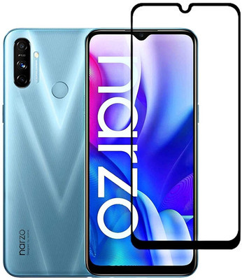 AKSHUD Edge To Edge Tempered Glass for Realme Narzo 20A(Pack of 1)