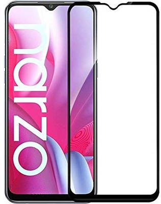 BRENZZ Edge To Edge Tempered Glass for Realme Narzo 20A(Pack of 1)