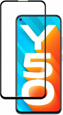 LIKEDESIGN Edge To Edge Tempered Glass for Vivo Y50(Pack of 1)