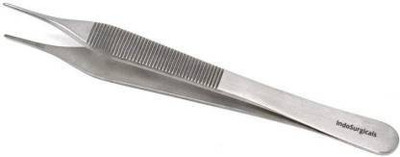 IS IndoSurgicals Deluxe Quality Plain Adson Dressing Forceps (4 Inch) Hemostats Forceps
