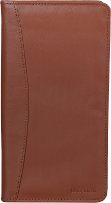 DUO DUFFEL RFID Protected Faux Leather Passport, Cheque Book Holder Travel Wallet Card Organizer(Brown)