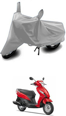 Vedika Collection Two Wheeler Cover for Suzuki(Silver)